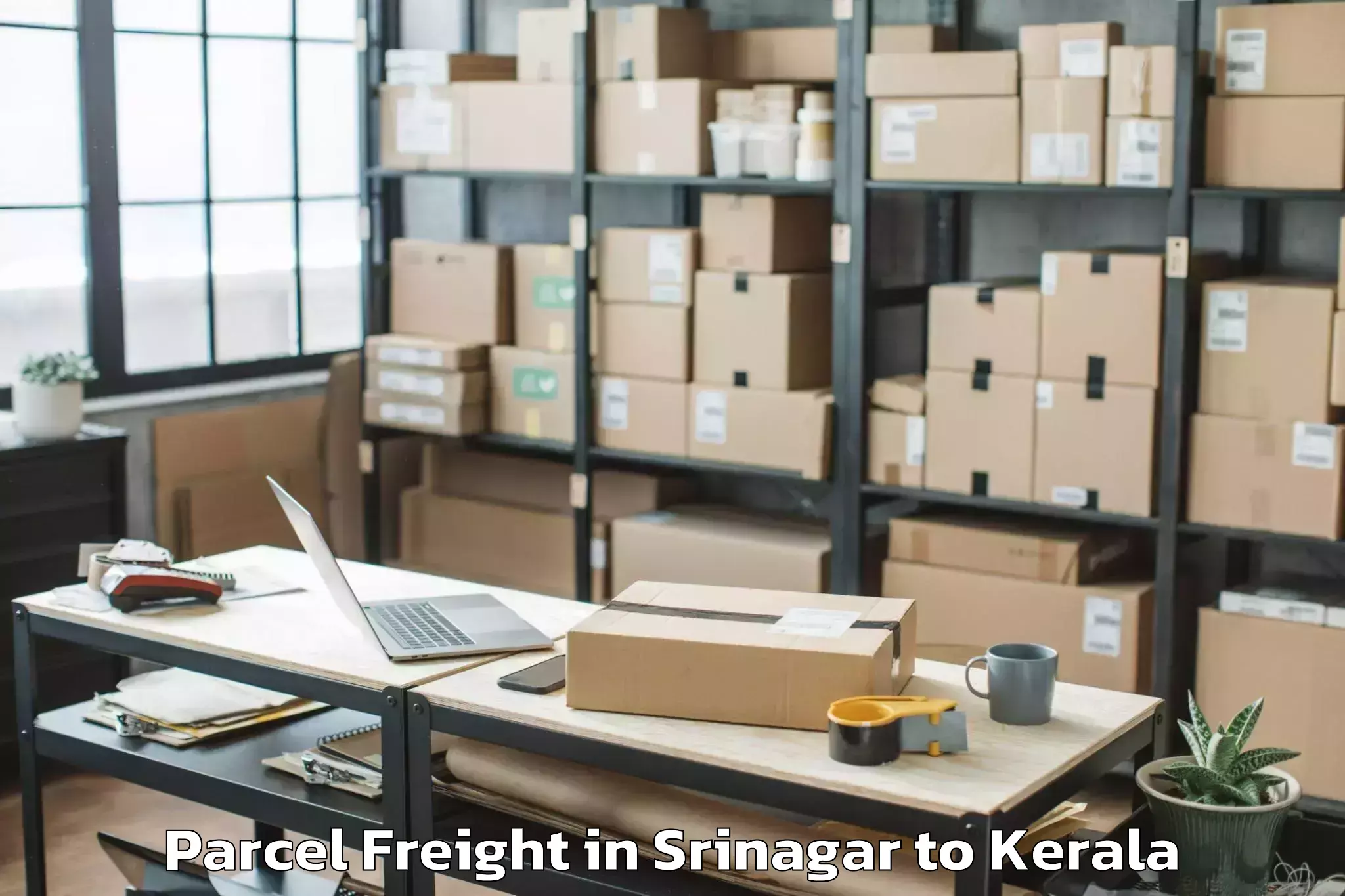 Book Srinagar to Trivandrum Parcel Freight